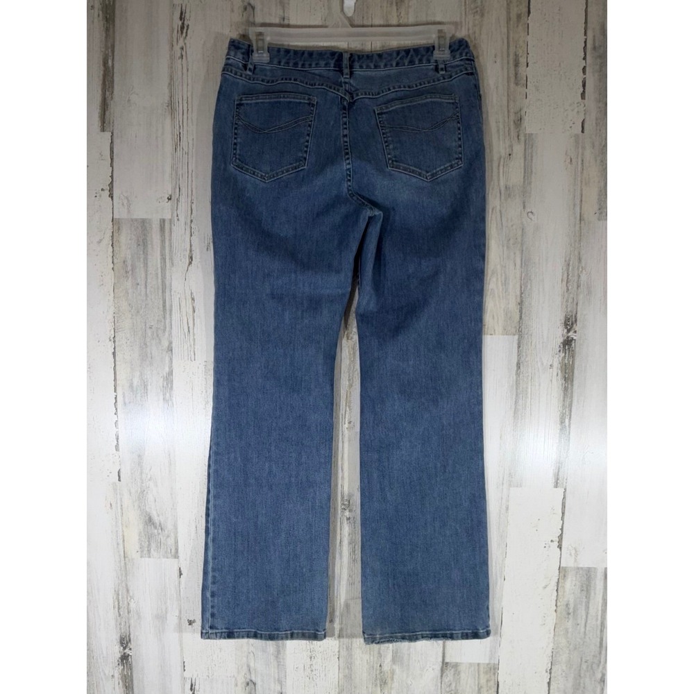 J Jill Authentic Fit Below Waist Straight Leg Jeans Size 12 (32x31.5) Mid Rise